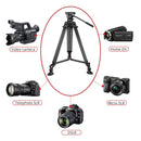 Coman DX16S 10kg Professional Aluminum Tripod With Mid-Level Spreader and Fluid Head