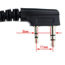 Retevis 2 Pin VOX/PTT MIC Covert Acoustic Tube In-ear Earpiece Headset