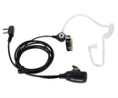 Retevis 2 Pin PTT MIC Covert Acoustic Tube In-ear Earpiece Headset