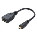 Slim Micro HDMI Male to Female HDMI 2.0v 4K High Speed Cable (20cm)