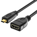 SE High Quality Micro HDMI Male To Standard HDMI Female (0.15m)