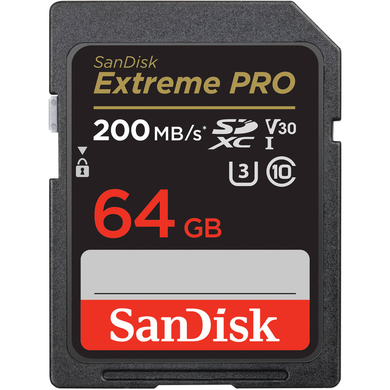 SanDisk 64GB 200MB/s  Extreme PRO UHS-I SDHC Memory Card
