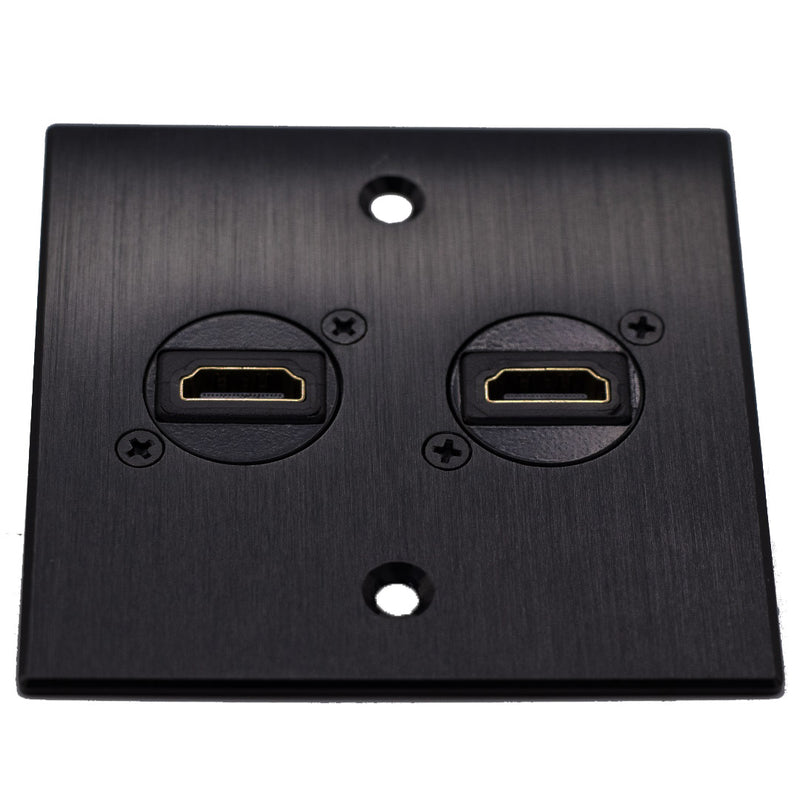 Sety HDMI Black Faceplate with Receptacle